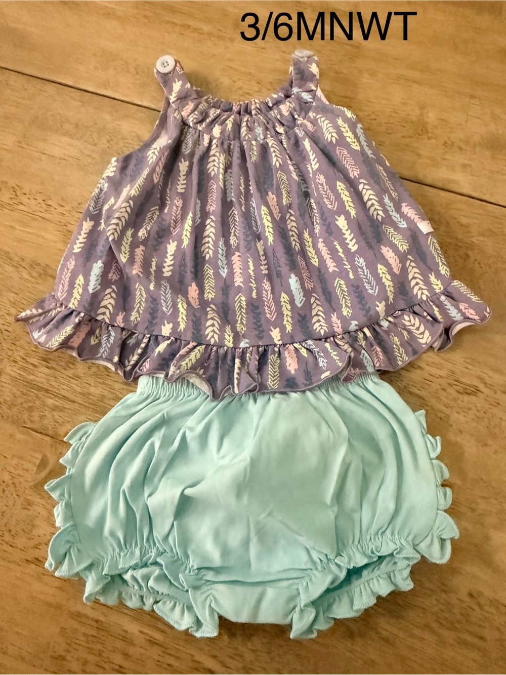 Rufflebutts set 3/6 months NWT